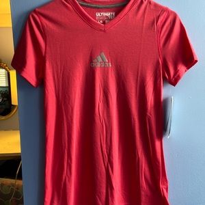 A pink adidas T shirt size large 14